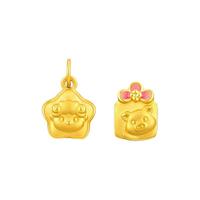 CHOW TAI FOOK 周大福 EOR1172 猪年生肖三合羊兔猪足金吊坠 1.3g
