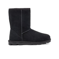 UGG 女士舒适时尚纯色圆头平底经典休闲短筒靴 1115032 黑色 39