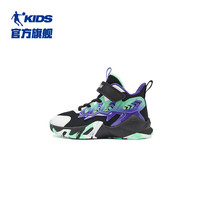 乔丹QIAODAN商场同款儿童篮球鞋小童鞋子2024秋季软底防滑男童运动鞋