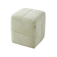 QuanU 全友 600612XJ-A 布艺换鞋凳 青绿色