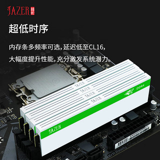 JAZER 棘蛇 DDR4 台式机电脑内存条 16G(8Gx2)套条3600海力士C16 小白龙