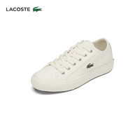 法国拉科斯特 LACOSTE女鞋 24年时尚休闲平底板鞋帆布鞋|47CFA0006 18C/米白色 5 /38
