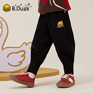 B.Duck 【新品】小黄鸭童装女宝宝长裤束脚春秋款针织儿童运动卫裤