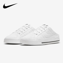 nike耐克一脚蹬女鞋懒人鞋courtlegacy小白鞋帆布鞋板鞋db3970