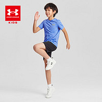 安德玛（Under Armour）儿童上衣童装凉感速干透气短袖T恤大童休闲户外运动服243120162 浅蓝 170cm