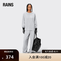 Rains摇粒绒圆领打底衫男女 Addis Fleece Crewneck 亚麻灰 XS