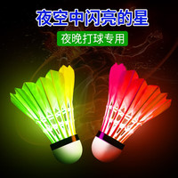 致源 夜光羽毛球鹅毛防风耐打室内外训练