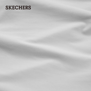 斯凯奇（Skechers）夏季女针织短裤吸湿舒适运动休闲裤P224W055 月球灰/00MV M