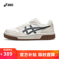 ASICS 亚瑟士 运动休闲鞋男鞋女鞋时尚运动舒适复古百搭板鞋 COURT MZ 2.0 白色/米色/碳灰色 41.5