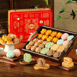 悠享家 yotime 糕点心礼盒500g 中式糕点零食大礼包办公室下午茶点 糕点饼干 糕点礼盒