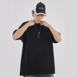 JEANSWEST Z+港风纯棉短袖t恤男潮流百搭休闲半袖上衣2024夏季打底体恤衫 时尚文字A#白 M【体重90斤-110斤】