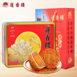 莲香楼 月饼礼盒金秋福礼500g4味4枚中秋广式月饼