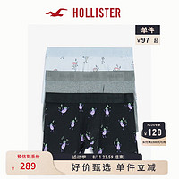 HOLLISTER24秋季LOGO舒适内裤平角裤三条装 男 KI314-4011 多色 S (175/76A)