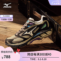 美津浓（MIZUNO）男女厚底时尚 千禧经典复古运动跑步休闲鞋MIZUNO LG PREMIUM 03/树黄/深棕/浅棕 36