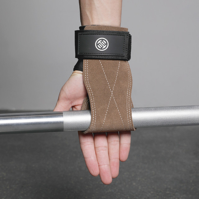 LUXIAOJUN 吕小军 牛皮护掌硬拉拉力助力带手套引体器械训练