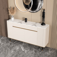 秀迪宣高档餐边柜意式岩板现代简约进门储物柜茶水柜酒柜轻奢入户玄关柜 1.2米岩板餐边柜