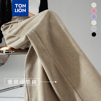 唐狮 TONLION休闲长裤女2024秋季新款宽松休闲阔腿裤女WP
