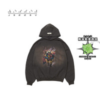 XVESSEL24漫威联名死侍联名连帽卫衣潮流百搭轻奢 死侍联名连帽卫衣 Y24MV767 S