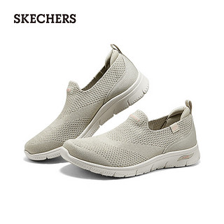 斯凯奇（Skechers）女士一脚蹬休闲鞋104680 灰褐色/TPE 36.5