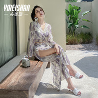 亦美珊 YI MEI SHAN泳衣女2024性感气质长裤分体四件套泳装 M（100斤内）