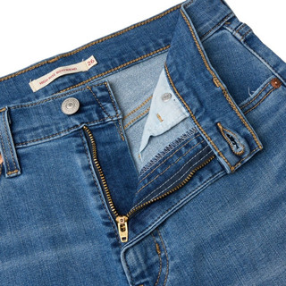 Levi's 李维斯 女士BF风宽松锥形时尚加绒牛仔长裤  85873-0169 中蓝色 27 27