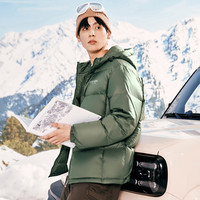 雅鹿羽绒服男冬季加厚2024时尚防泼水面包服保暖外套 黑色 三防面料丨90鸭绒填充丨蓄热内里 185/2XL