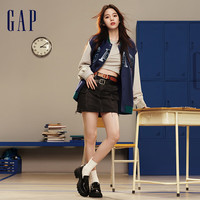 Gap 五折!GAP男女装logo学院风棒球服美式休闲情侣外套