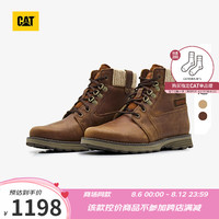 卡特彼勒CAT卡特24秋季女士户外经典款彩色女靴系列工装靴商场同 棕色 39