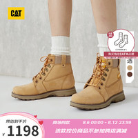 CAT卡特24秋季女士户外经典款彩色女靴系列工装靴商场同 黄色 37