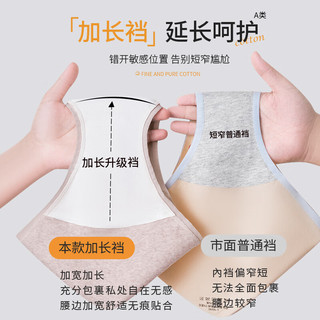 都市丽人 COSMO LADY医用级A类纯棉内裤女生夏季2024新款7A抑菌加长裆三角裤