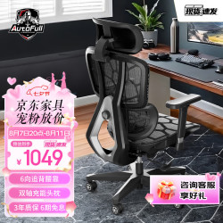 AutoFull 傲风 G5人体工学椅 电竞椅电脑椅 办公椅久坐学习椅 游戏椅椅子学习椅 G5标准版银