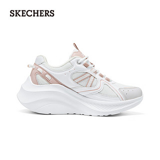 斯凯奇（Skechers）2024夏季女增高厚底运动鞋时尚百搭 W/W 36