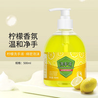 欧丽琦（OULIQI）泡沫洗手液滋润温和呵护手部清洁易冲洗泡泡洗手液家庭装大瓶 500ml 1瓶 柠檬清香洗手液