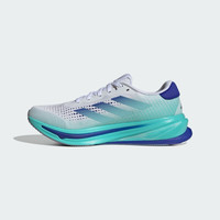 adidas 阿迪达斯 SUPERNOVA RISE 超轻透气缓震回弹男子跑鞋 ID3599 白/亮蓝/深蓝 42.5