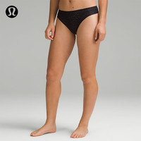 露露乐蒙lululemon丨InvisWear 女士中腰 T 型内裤 *蕾丝 LW9EAXS 黑/花边 M
