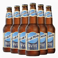 Blue Moon 蓝月 比利时小麦 白啤酒 330ml*6瓶