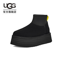 UGG 女士舒适时尚纯色圆头保暖厚底休闲短靴 1168170