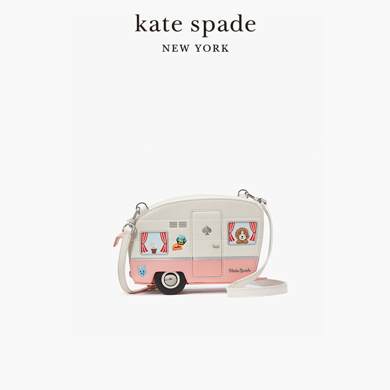 Kate Spade 凯特丝蓓 女士斜挎包 KG736 粉色/拼色 小号