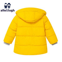 allo&lugh阿路和如童装儿童男童棉服外套休闲保暖棉服 黄色 90cm