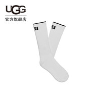 UGG秋季男士休闲舒适纯色时尚LOGO款水手袜 1158850 WBLC | 白色/黑色 O/S