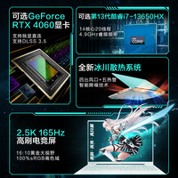 ASUS/华硕 游戏笔记本电脑+电脑包+鼠标 英特尔 酷睿 i9-13980HX NVIDIA GeForce RTX4060 2560x1600像素 165Hz 16GB