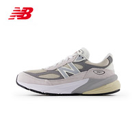 new balance 990 v6 中性休闲运动鞋 U990NC6-1 灰色/浅卡其 39.5