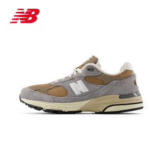 new balance 993系列 男女复古百搭休闲运动鞋 U993GG 灰色/古铜色 37.5