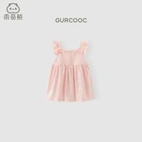 女宝宝吊带连衣裙夏季薄款无袖女童时尚粉色甜美公主裙外出裙子