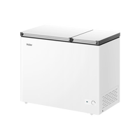 海尔海尔（Haier） 210升 大冷冻小冷藏家用商用二合一冷柜 双箱双温区冰柜卧式冰箱 FCD-210GHXD