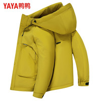 鸭鸭羽绒服鸭鸭(YAYA)羽绒服男女厚款连帽短款户外情侣保暖冬季新款青年工装休闲外套