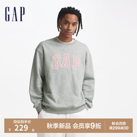 Gap男女装2024初秋新款字母logo印花圆领卫衣宽松经典上衣609222
