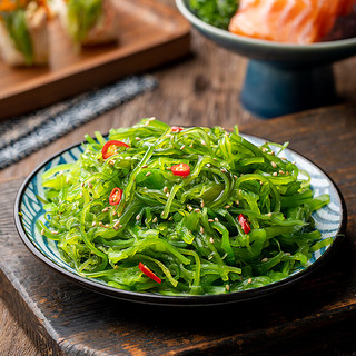 云山半芥末味裙带菜海藻沙拉日式海藻丝即食海草小菜下饭菜180g 芥末风味海藻沙拉180g袋装