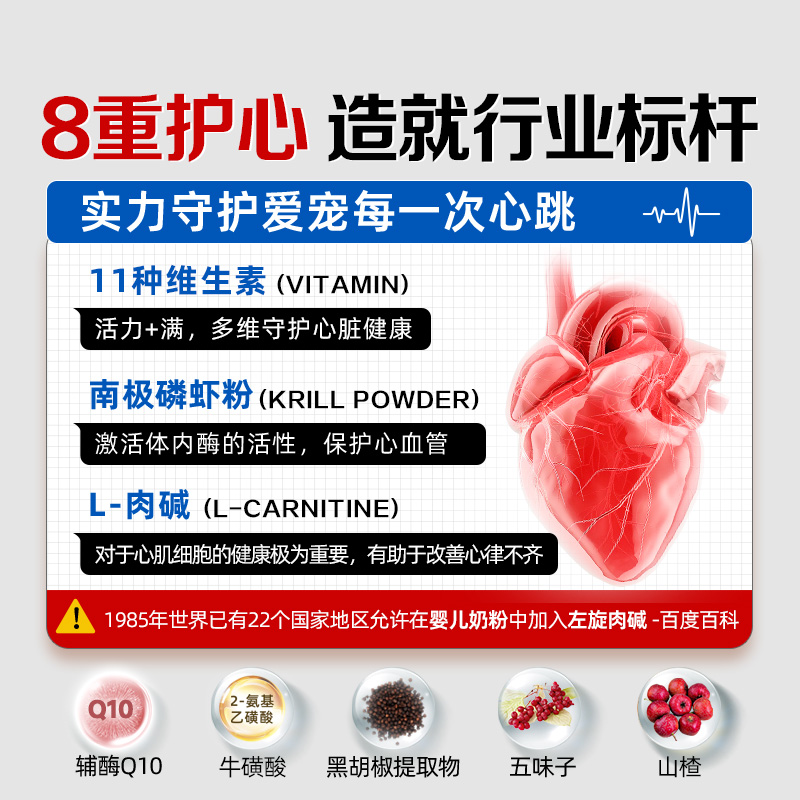 麦德氏金达威宠物辅酶Q10猫咪狗狗犬用保护心脏肌肥大店