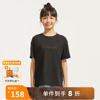 moodytiger【奚梦瑶同款】女童速干短袖T恤24夏新款宽松吸汗透气户外运动衣